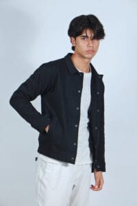 Black fleece Shacket - S