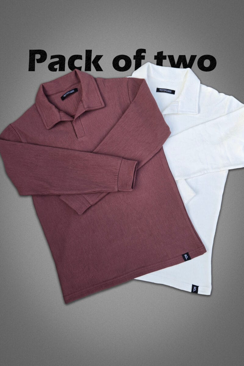 Pack of 2 Full sleeve Polo Shirts
