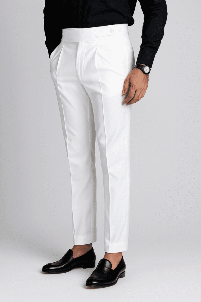 Pearl White Gurkha Pants